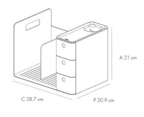 Organizador Litem Combo Rack gris