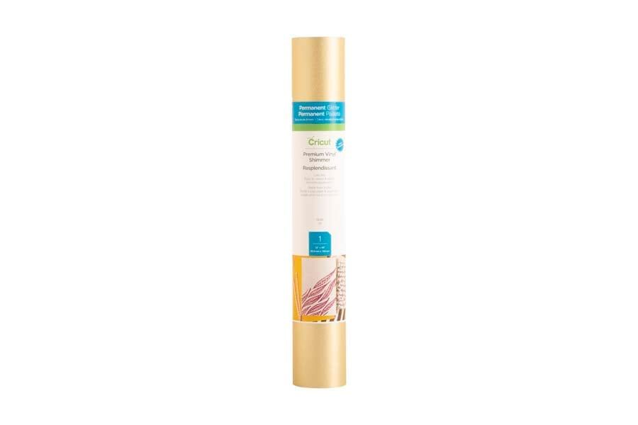 Vinilo permanente glitter 30x122cm oro