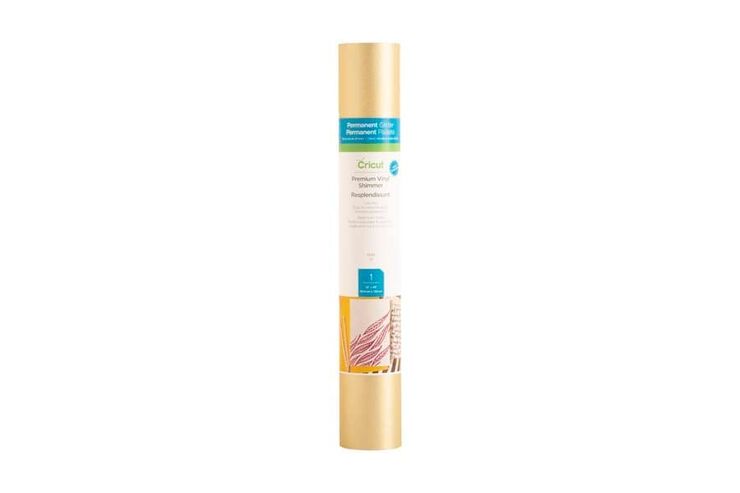 Vinilo permanente glitter 30x122cm oro