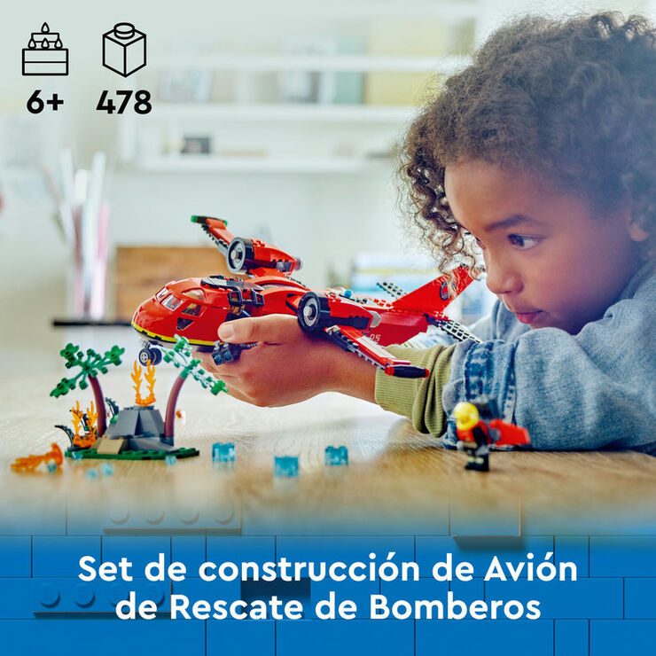 LEGO®  City Avió de Rescat de Bombers 60413