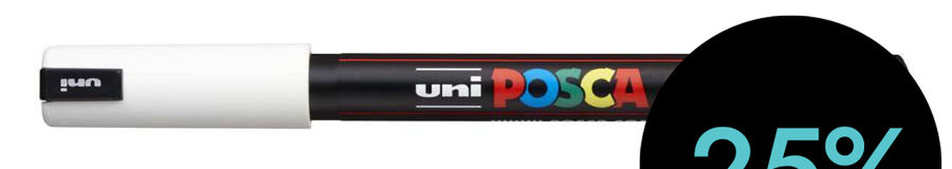 Retolador Posca PC-1MR 0,7mm blanc