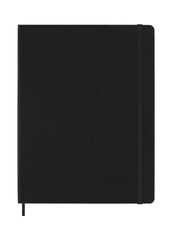 Agenda Moleskine 18 meses sem/vista XL tapa dura negro