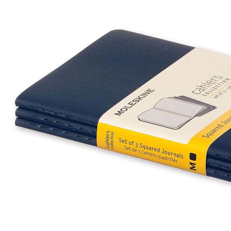 Pack 3 Llibretes Moleskine P aqua quadre