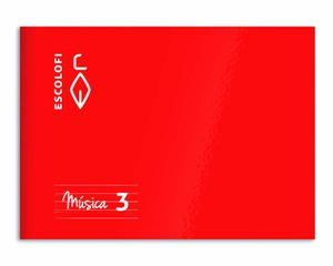 Llibreta de música Escolofi A5 3 pentagrames