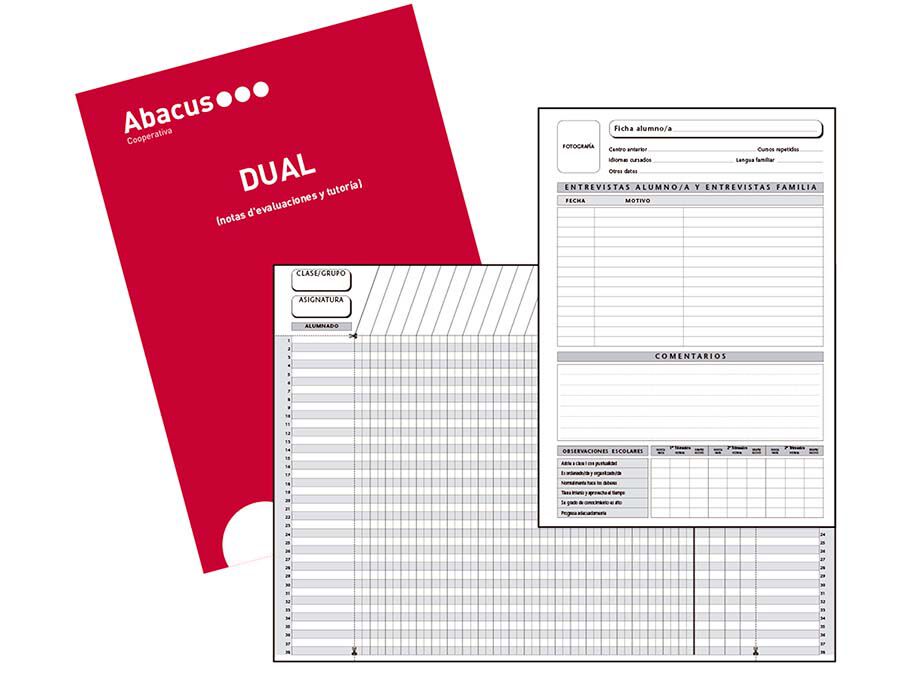 Quadern D&uacute;plex Dual Abacus A4 castell&agrave;