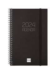 Agenda Finocam Opaque E5 setm/vista H 2024 Negre cas
