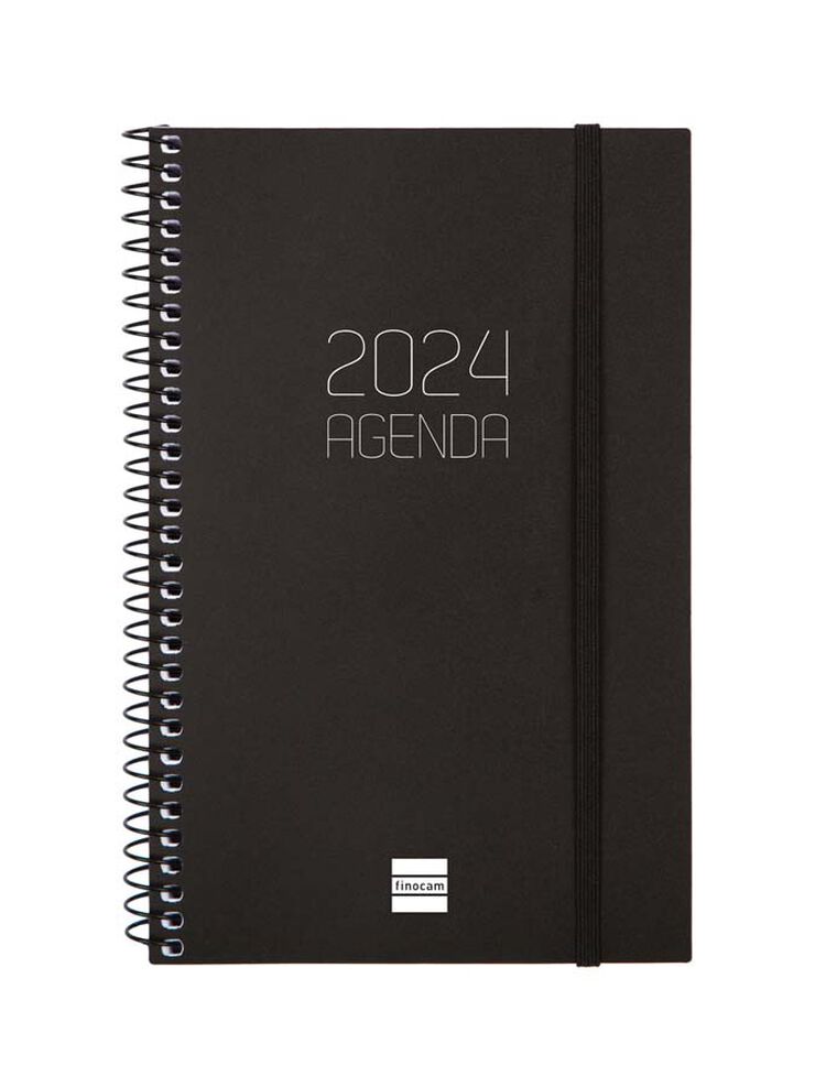 Agenda Finocam Opaque E5 sem/vista H 2024 Negro cas