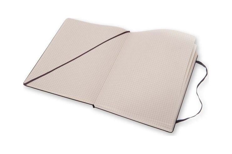 Libreta Moleskine P azul cuadro
