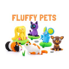 Hey Clay Set Mascotes 15 pots