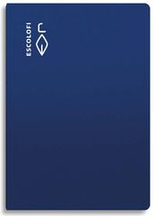 Libreta A4 grapada 50H 6x6 Escolofi Azul