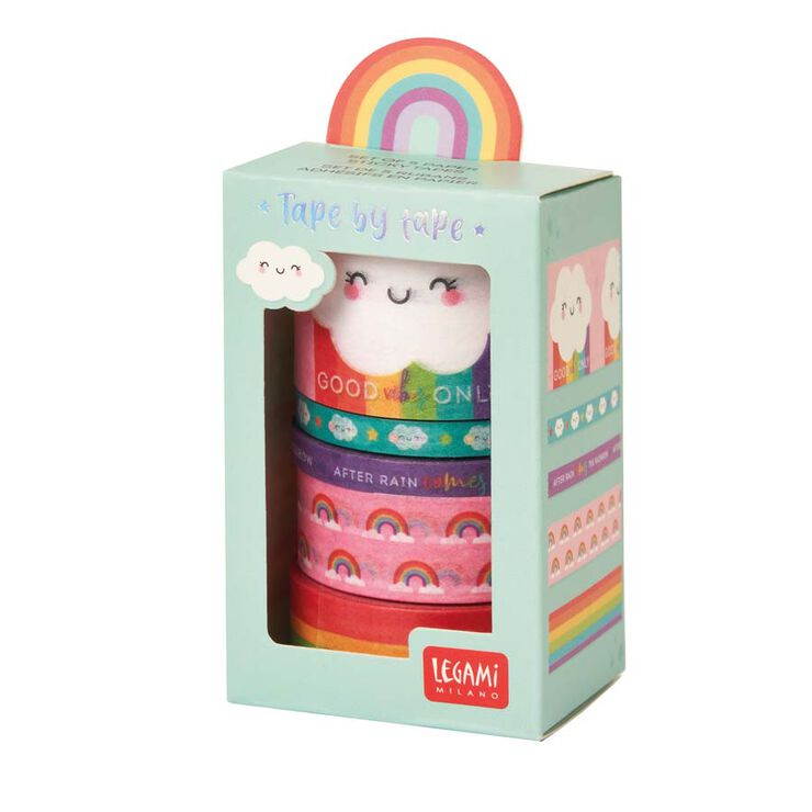 Set 5 cintas adhesivas Legami - RAINBOW Set 5 cintas adhesivas Legami - RAINBOW