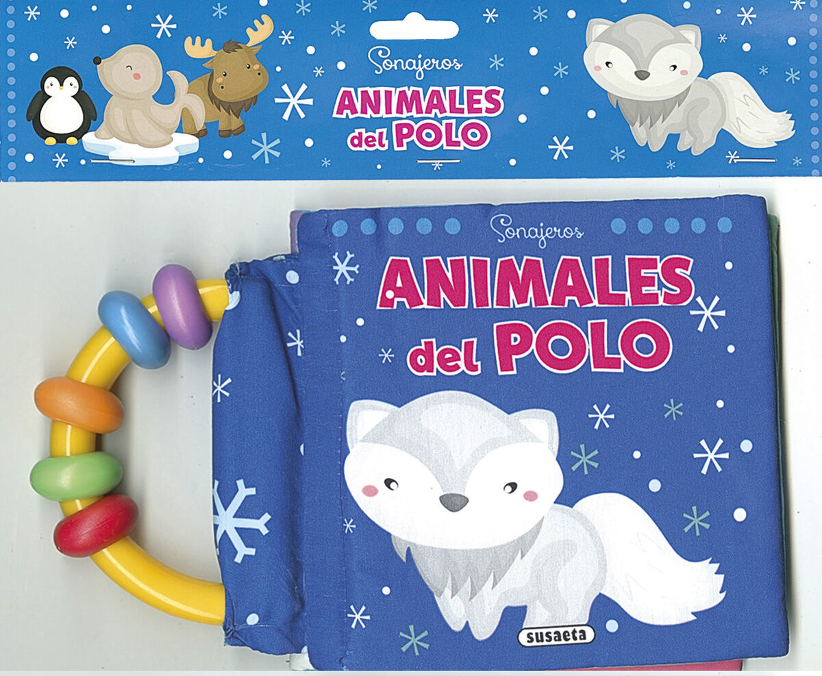 Animales del polo - sonajero