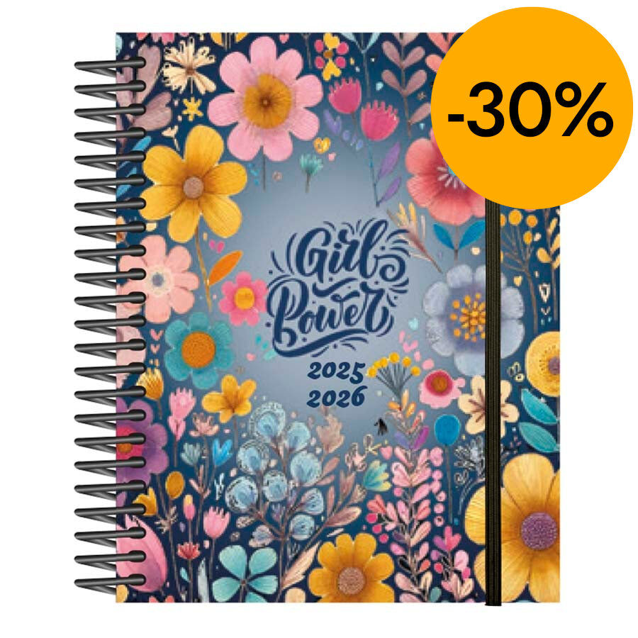 Agenda escolar Senfort 16 mesos setm/vista catal&agrave; 2025-26 Girls power