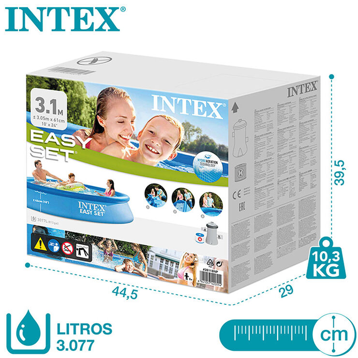 Piscina Intex Easy 305X61Cm Con Filtro y Bomba