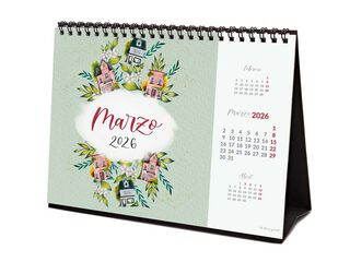 Calendario sobremesa Finocam Flower Journal 2026 castellano