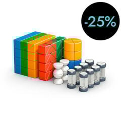 Cubs de construcció magnètics 128 peces