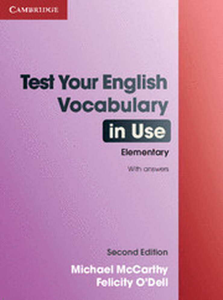 Test Your English Vocabulary in Use Elementary With Answers 2Nd Edition