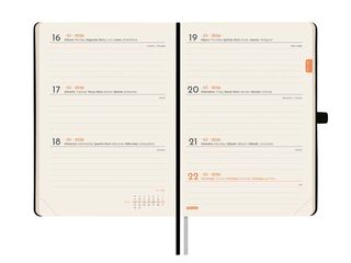 Agenda Finocam Textura M4 sem/vista horizontal cat 2026 negro