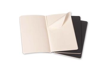 Pack 3 Libretas Moleskine L Negro Liso