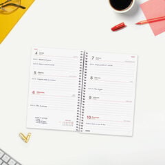Agenda Finocam Year Setmana Vista Horitzontal 2027 Castell&agrave; Vermell