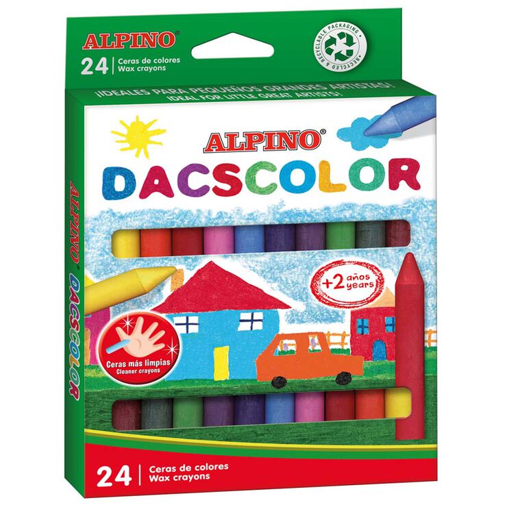 Cerass Pl&aacute;sticas Dacscolor 24 colores