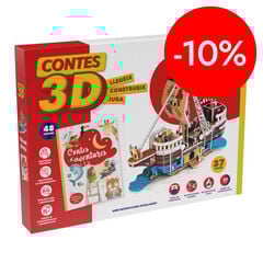 Puzle 3D i cuento Vaixell Pirata 37 piezas