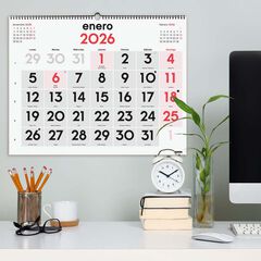 Calendario pared Finocam Mixto XL 2026 castellano