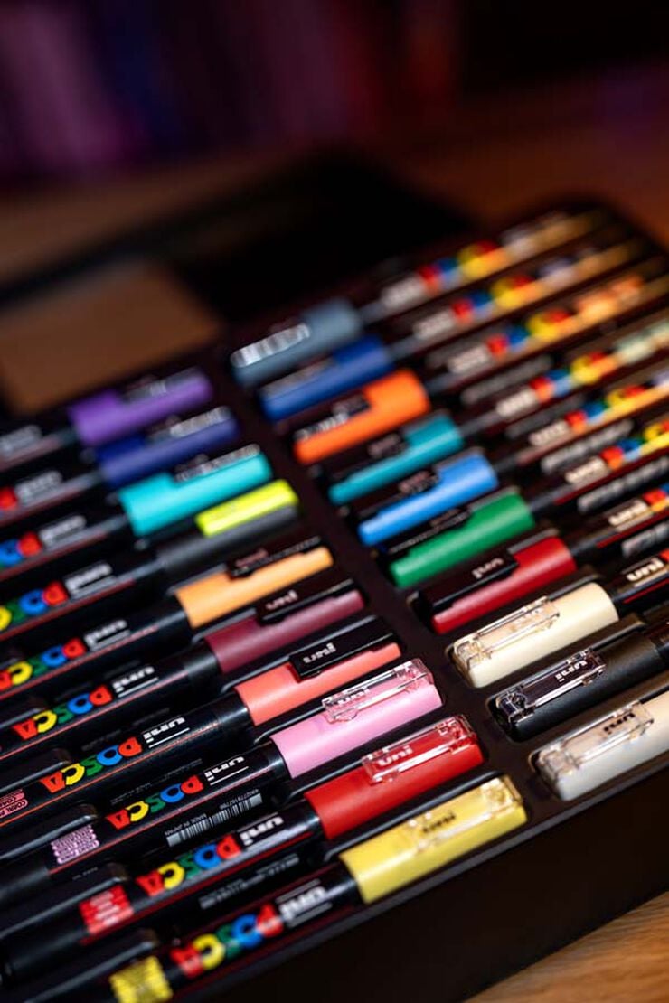 Retoladors Posca Manga 20 colors - Maleta metàl·lica