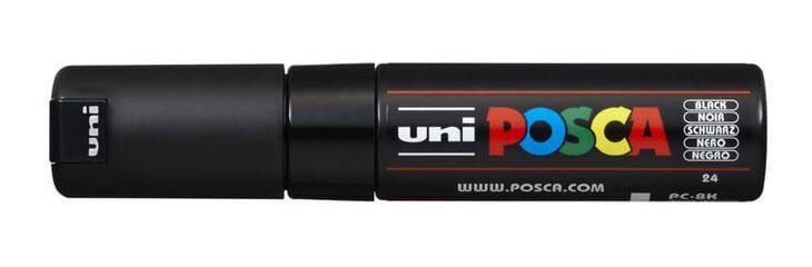 Rotulador Posca PC-8K 8mm negro