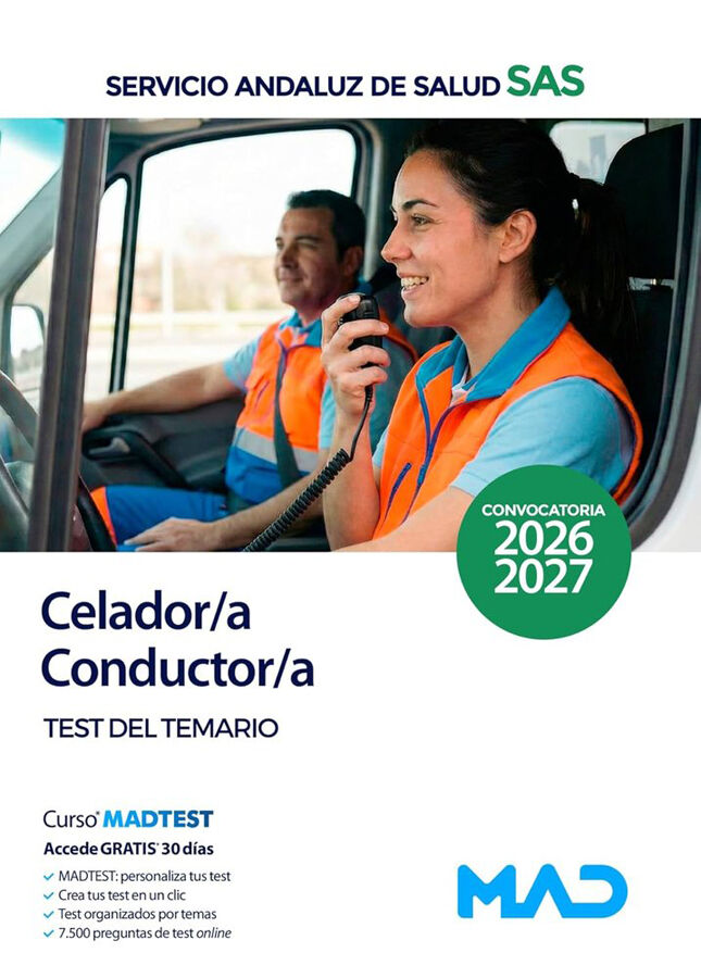 Celador/a-Conductor/a del Servicio Andaluz de Salud. Test del temario