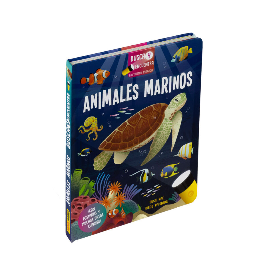 Busca y encuentra linterna m&aacute;gica - Animales marinos