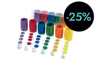 Parchís fichas de plástico 6 jugadores