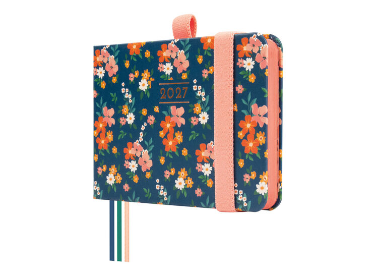Agenda Finocam Design Semana Vista Vertical 2027 Catal&aacute;n Flora