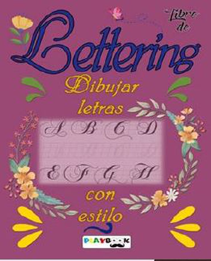 Lettering dibujar letra. Rosa