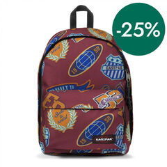 Mochila Eastpak Out of Office Clash Burgundy