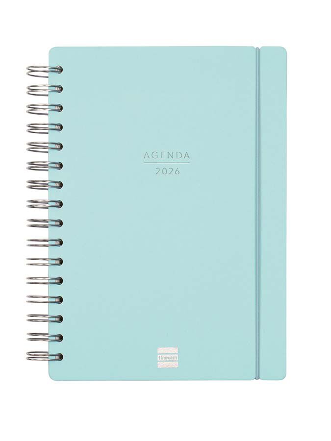 Agenda Finocam 16 mesos Haiku E10 setm/vista cas 2025-26 blau
