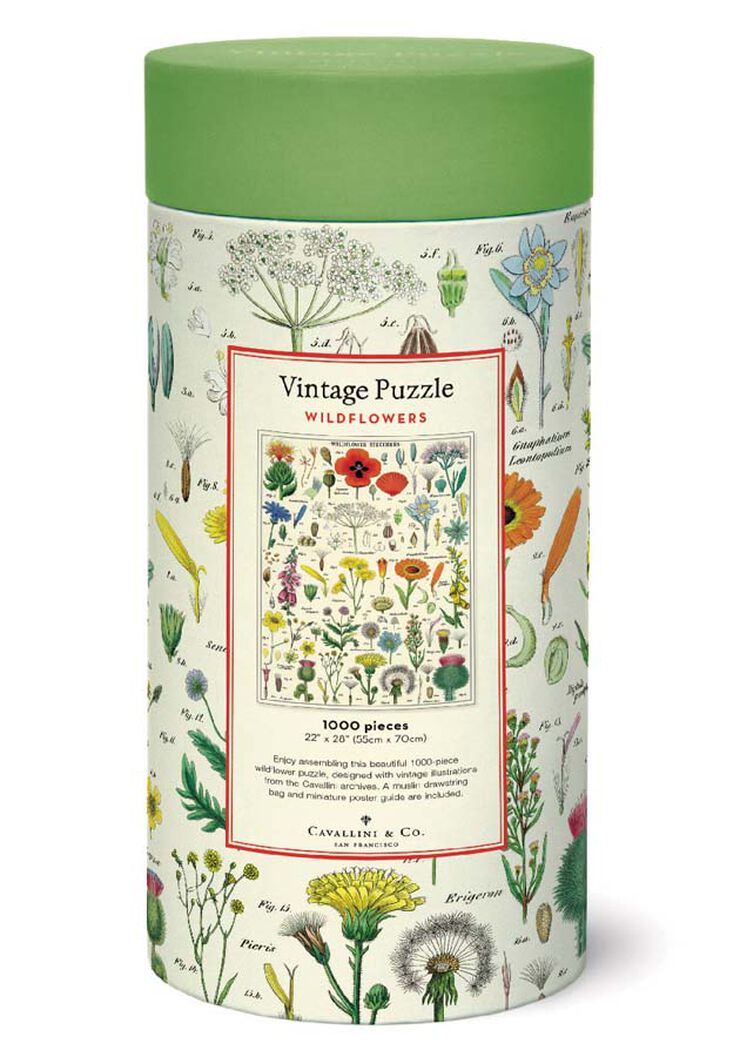Puzle 1000 peces Cavallini Wildflowers