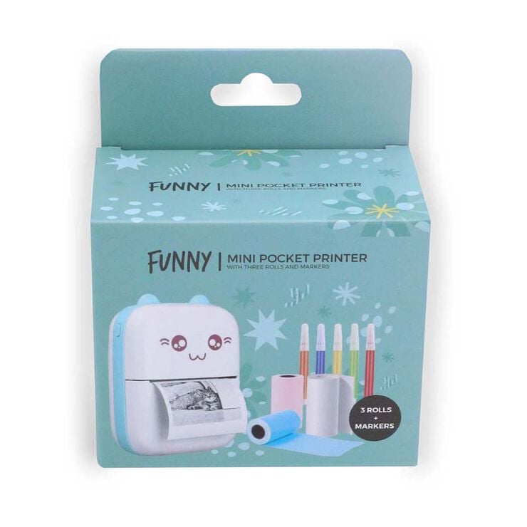 Impressora Mini Funny Kawai blau