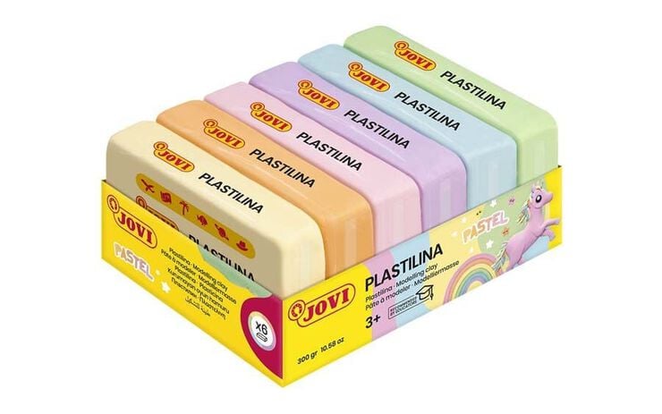 Plastilina Jovi Pastel 50g 6 colores
