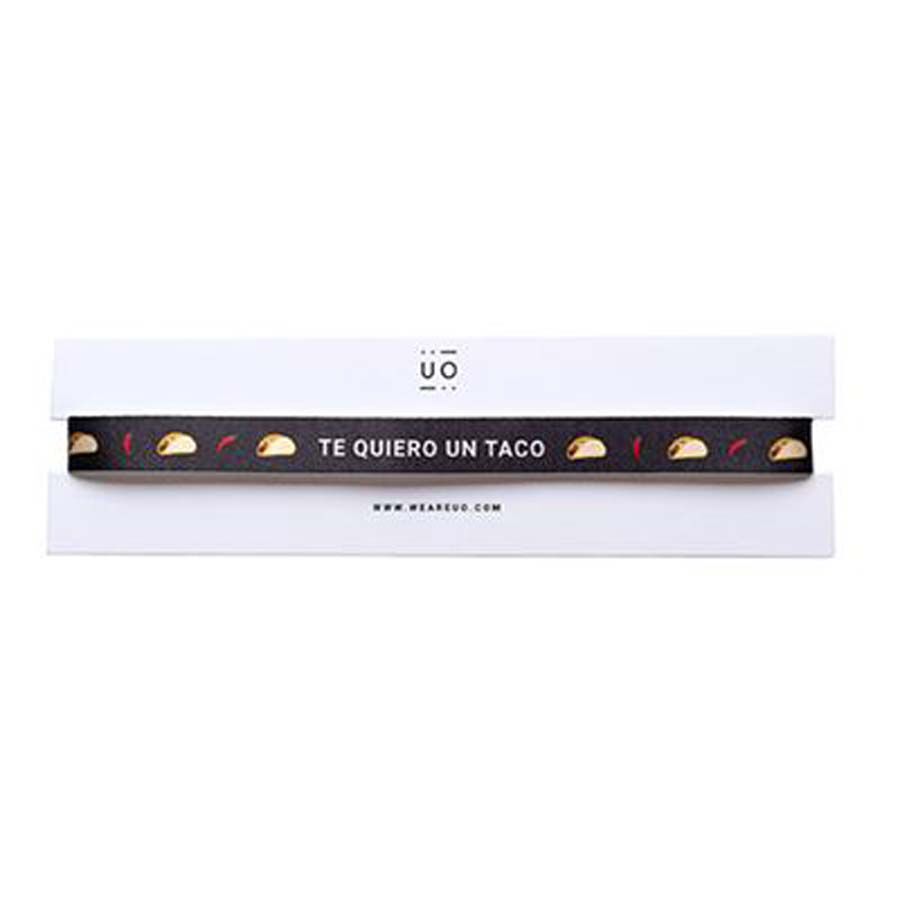 Pulsera tela UO Te quiero un taco