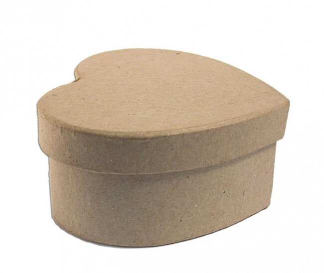 Cajita papel mach&eacute; D&eacute;copatch coraz&oacute;n 10x8x5cm