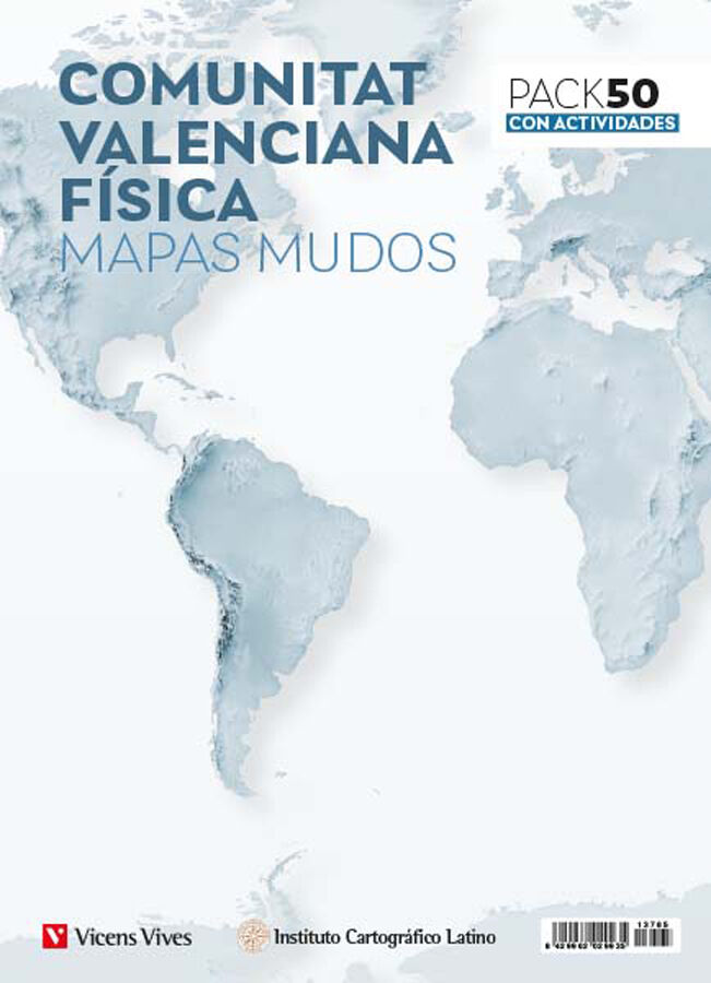 Mapa mudo f&iacute;sico Valencia (50)
