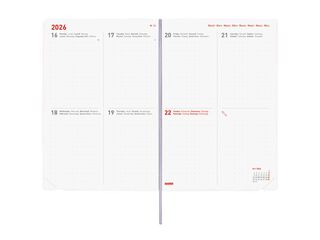 Agenda Finocam 16 mesos Dotted Y10 setm/vista mult 2025-26 bloom