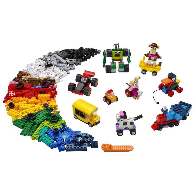 microscopio Barrio Estereotipo LEGO® Classic Ladrillos Y Ruedas 11014 - Abacus Online