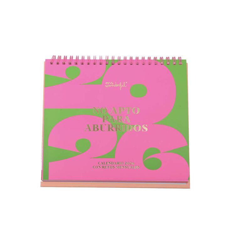 Calendario sobremesa 2026 cast No apto para aburridos