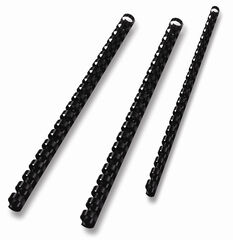 Canutillo tubular Fellowes 45mm negro 50u