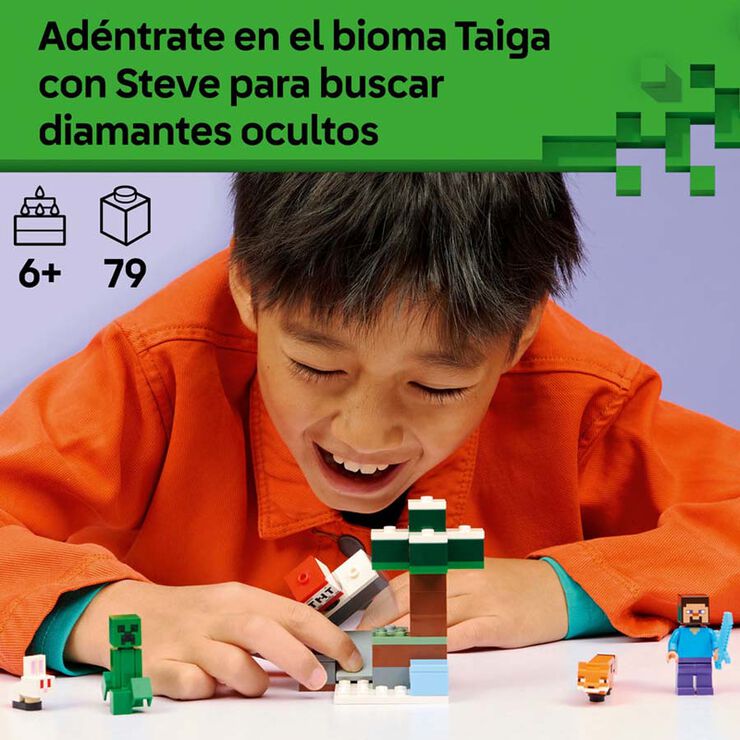 LEGO® Minecraft L’Aventura d'Steve a la Taigà 21583
