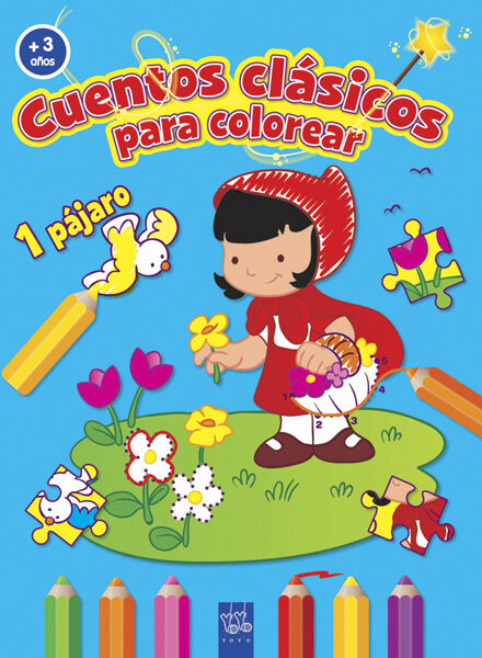 Colorea cuentos clsicos. Caperucita +3