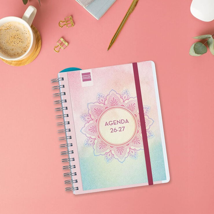 Agenda Profesor Personal | 1/4 Semana Vista, Castellano (2026-2027) &ndash; Mandala