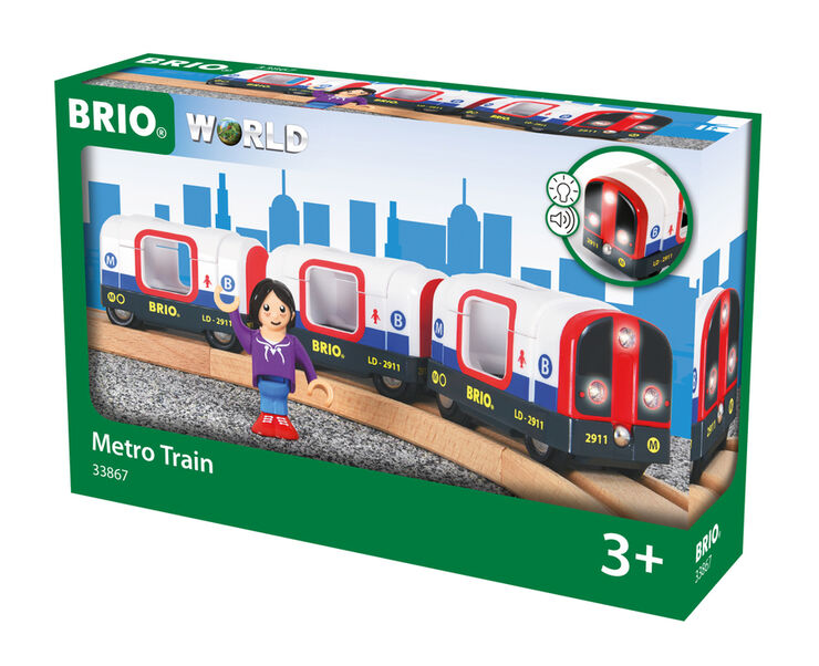 Vagones metro luz y sonido Brio Vagones metro luz y sonido Brio